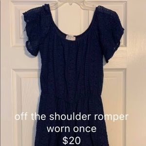 Off the shoulder romper